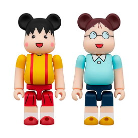 送料無料◆BE＠RBRICK まる子 ＆ たまちゃん 2PCS SET ベアブリック ちびまる子ちゃん メディコム・トイ （ZF133827）