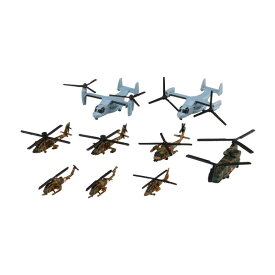 アオシマ 1/700 陸上自衛隊 ヘリコプターセット プラモデル ウォーターライン No.556 【9月予約】