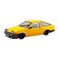 アオシマ 楽プラ スナップキット No.11CU-YW 1/32 トヨタ スプリンタートレノ カスタム (イエロー) プラ…