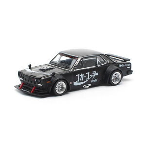 POP RACE 1/64 SKYLINE GT-R DRIFT (HAKOSUKA) COCA COLA ZERO JP (BLACK CHROME) �~�j�J�[ PR640161 �iZM140273�j
