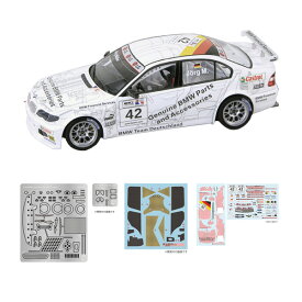 プラッツ/nunu 1/24 BMW 320i 2005 E46 WTCC レース・オブ・フランス ウィナー プラモデル＋ディテールアップパーツ セット販売 PN24047/NE24047 【8月予約】