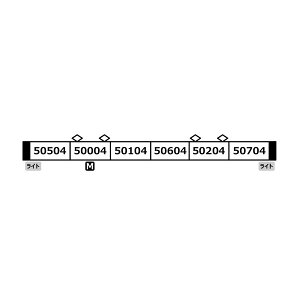 A0757 }CNG[X C50000n XV (Ԍ) 6Zbg NQ[W S͌^ y\z
