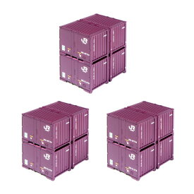 送料無料◆セット販売 23-350-A×3 KATO カトー 2段積みコンテナ19D (新塗装・4個口) 6組入×3 Nゲージ 鉄道模型（ZN152553）