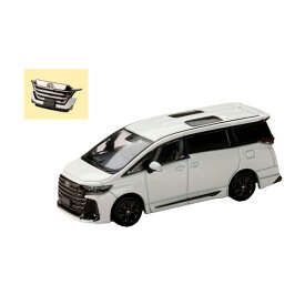 ホビージャパン 1/64 トヨタ ヴェルファイア Z プレミア ハイブリッド (H40W) / 純正オプション プラチナ ホワイト パール マイカ ミニカー 【12月予約】