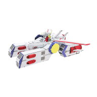 送料無料◆テンヨー メタリックナノパズル 機動戦士ガンダム SCV-70 ホワイトベース スチール製 立体パズ…