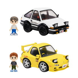 送料無料◆Qビレッジ 頭文字D 2種セット (QV-05 Toyota AE86 TRUENO/QV-06 Mazda RX-7 FD3S) ミニカー タカラトミー T-SPARK 【5月予約】