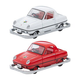 送料無料◆トミカリミテッドヴィンテージ こどもの国×TLV ダットサン ベビイ 2種セット (6号車 白/レストア車 赤) フィギュア付 1/64 ミニカー トミーテック 333852/336624 【4月予約】