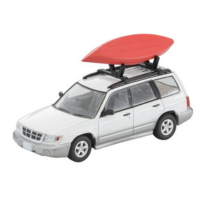 送料無料◆トミカリミテッドヴィンテージNEO LV-N328c スバル フォレスター カスタム仕様 (白/銀) カヤック、フィギュア付 1/64 ミニカー トミーテック 334439 【4月予約】