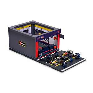 BURAGO 1/43 F-1 PIT PASS SET オラクル レッドブル レーシング PIT PASS セット RB20 No.1 M.フェルスタッペン (クルー×6pcs パドックガレージ) ミニカー BUR38453V 【12月予約】