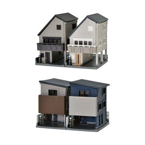 セット販売 338000/338017 トミーテック 建物コレクション 建コレ016-6 狭小住宅A6+017-6 狭小住宅B6 1/150(Nゲージスケール) 鉄道模型 【4月予約】