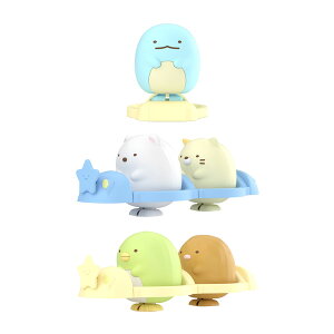 送料無料◆アオシマ 楽プラ すみっコぐらし 3種セット (SU-06 しろくま&ねこ/SU-07 ぺんぎん?&とんかつ/SU-05 とかげ) プラモデル 【2月予約】