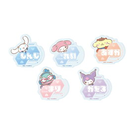 A3 おなまえアクリルプレートバッジ 「エヴァンゲリオン×サンリオキャラクターズ」 01/コンプリートセット (全5種)(コラボイラスト) （ZT170179）