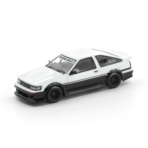 POP RACE 1/64 RWB AE86 �z���C�g/�u���b�N / RWB AE86 WHITE BLACK �_�C�L���X�g �~�j�J�[ PR640496 �y����\��z