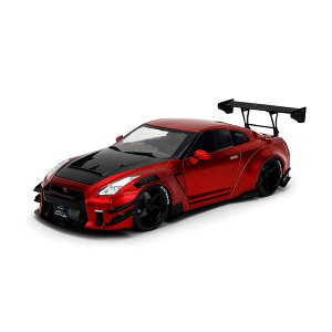����������Jada Toys 1/18 PINK SLIP�V���[�Y �j�b�T�� GT-R (R35) LIBERTY WALK ���b�h���^���b�N �_�C�L���X�g���f�� �~�j�J�[ JADA36465 �y����\��z