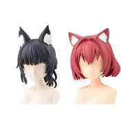 送料無料◆コトブキヤ 『創彩少女庭園』 アレンジウィッグ 2種セット (けもみみボブ (ねこ)/けもみみお団…