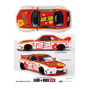 MINI-GT 1/64 Nissan �X�J�C���C�� GT-R R33 Kaido Stock Car V1(�E�n���h��) �~�j�J�[ KHMG313 �y����\��z