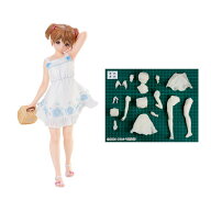 送料無料◆クルシマ製作所 1/6.5スケール すずみちゃん 〜おでかけ日和〜 成形色アイボリー ガレージキッ…