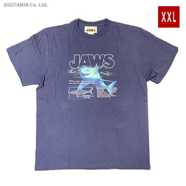 YUTAS ジョーズTシャツ JAWS 日本製 BluePrint 最安挑戦 INDIGO XXLサイズ ZG74629 ネコポス送料無料