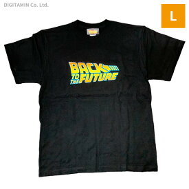 YUTAS バック・トゥ・ザ・フューチャーTシャツ Back To The Future LOGO BK Lサイズ◆ネコポス送料無料（ZG74637）