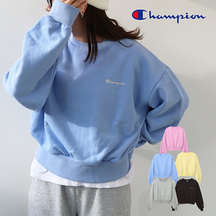 楽天市場】【30%OFF！】Champion チャンピオン クルーネック パステル 