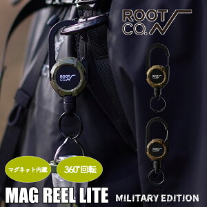 ROOT CO. ���[�g�R�[ MAG REEL LITE �J���r�i �~���^���[ �}�O�l�b�g���� 360°��] �A�E�g�h�A�@�L�����v ���s �o�R �R �C �� ���� �� �L�[�P�[�X �L�[�����O �L�[�z���_�[ �����b�N �o�b�N�p�b�N �X