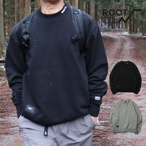 ROOT CO. ���[�g�R�[�@�N���[�l�b�N�@�o�b�N�|�P�b�g�X�E�F�b�g�@PLAY UTILITY BACK POCKET Crewneck Sweat �@�H�~�@�g�b�v�X�@�g���[�i�[�@���с@�R�b�g���@�A�E�g�h�A�@�R�@�C�@��@�o�R�@�~���^���[