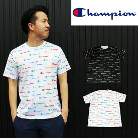 【50%OFF!!】ChampionチャンピオンSS春夏SPORTS　総柄Tシャツ男女兼用ユニセックスC3-RS304【セール品　返品・交換不可】