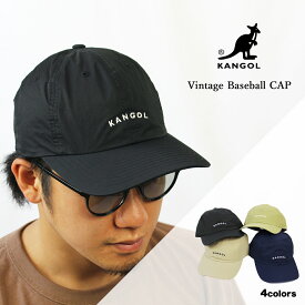 【50%OFF!!】KANGOL Vintage Baseball Cap ヴィンテージベースボールキャップカジュアル/アウトドア/キャップ/ナイロン撥水軽量/多機能/帽子男女兼用ユニセックス195-169025