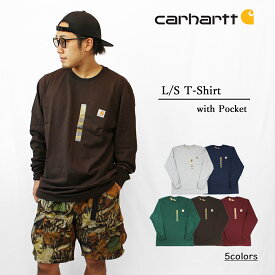 Carharttカーハートアメリカ直輸入/US企画Workwear Pocket LongSleeve T-ShirtsポケットロングスリーブTシャツK126