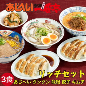 【リッチ セット】3食 お中元 夏休み あじへいラーメン タンタン麺 味噌ラーメン ダイム 冷凍生餃子 伊勢市 あじへい 一番亭 壱力本舗 ラーメン 冷凍ラーメン 3人前 餃子 キムチ 三重県 愛知県 テレビ 工場直売 手作り キムチ ぎょうざ 母の日 父の日 福袋 バラエティ