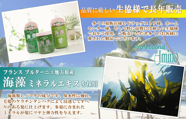 楽天市場】くせ毛 プロフェッショナル アミノ酸 海藻 ヘアケア