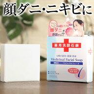 【本日SALE中★店内最大P20倍＆1000円OFFも！～7/26 01:59】薬用 顔ダニ石鹸 【公式】 115g 【 医薬部外…