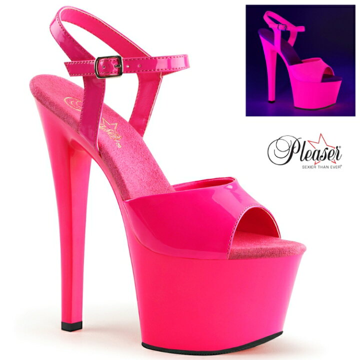 楽天市場】Pleaser プリーザー ヒール キャバ サンダル 厚底 18cm  