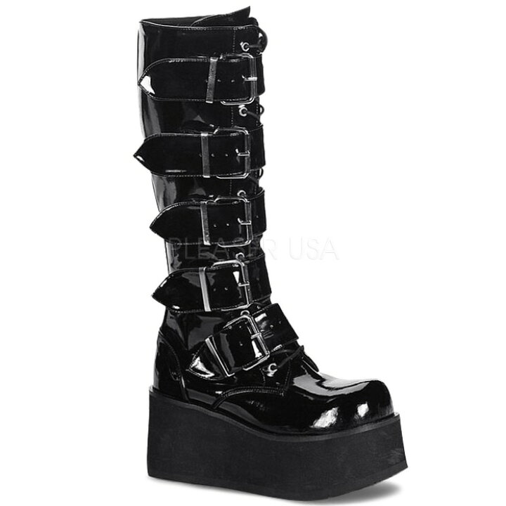 楽天市場】demonia デモニア 厚底 ブーツ ロング ロングブーツ 厚底 