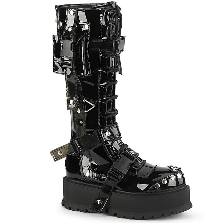 楽天市場】demonia デモニア 厚底 ブーツ ロング ロングブーツ 厚底 