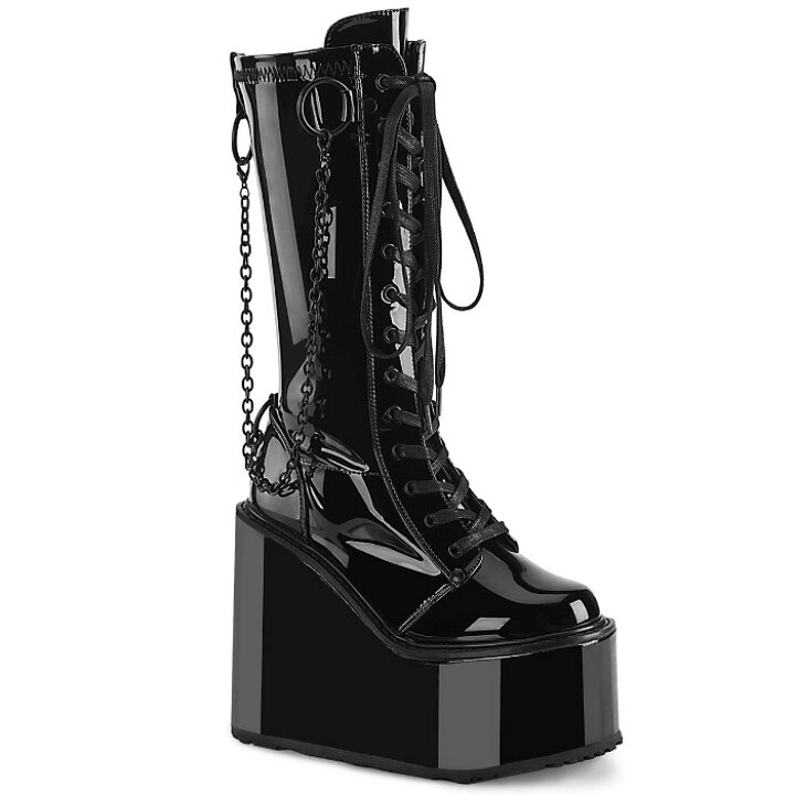 楽天市場】demonia デモニア 厚底 ブーツ ミドルブーツ ショートブーツ 