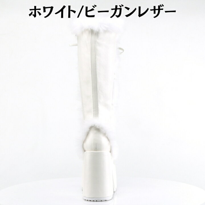 楽天市場】demonia デモニア ロングブーツ 厚底 ブーツ 13cm ヒール 茶 