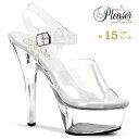 プリーザー Pleaser クリアヒール サンダル ダンス キャバ ヒール クリア 厚底 15cm ヒール レディース メンズ 厚底サンダル 大きいサイズ 小さいサイズ セクシー ハイヒール ピンヒール 15センチ ヒール 女装 ポールダンス コンテスト KISS-208 KISS208/C/M 即納 取寄 公式