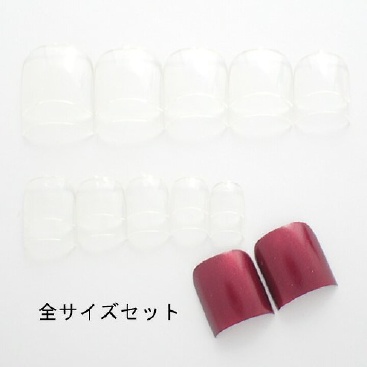 楽天市場 ハーフネイルチップ スクエアオフ ５０枚 １０サイズ 計５００枚入り メール便対応 ネイルチップ クリア クリアチップ フルカバー 無地 付け爪 つけ爪 オーダーネイルチップのdinaネイル