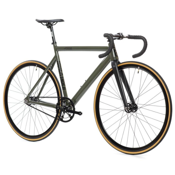 楽天市場 ピストバイク 完成車 Statebicycle 6061 Black Label V2 Army Green ステイトバイシクル 自転車 バイク スポーツバイク 完成品 アルミ 軽量 カスタム カスタムバイク ベース フリーギア 固定ギア 初心者 シンプル おしゃれ 緑 グリーン Diner楽天市場店