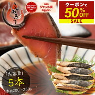 【期間限定クーポンで50％OFF＆2個で55％OFF！】 カツオたたき 5本 1本200〜250g タレ付き かつお たたき…