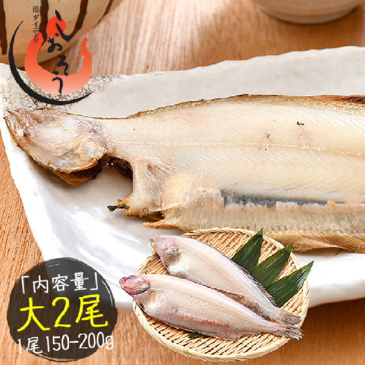 楽天市場 笹カレイ かれい カレイ 干物 浜田 約150 0g 2尾 大サイズ 約25 28cm前後 島根県産 港ダイニングしおそう