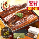 【期間限定P10倍！】お中元 敬老の日 鰻 うなぎ 蒲焼き ウナギ 国産 特大サイズ 約200g×2尾 肝吸い うなぎ蒲焼 国産うなぎ蒲焼 国産鰻 国産ウナギ カット 化粧箱 お祝い 贈答用 グルメ ギフト プレゼント
