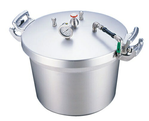 最高品質のＳＡアルミ業務用圧力鍋（第２安全装置付） ４０ｌ （AAT15040）