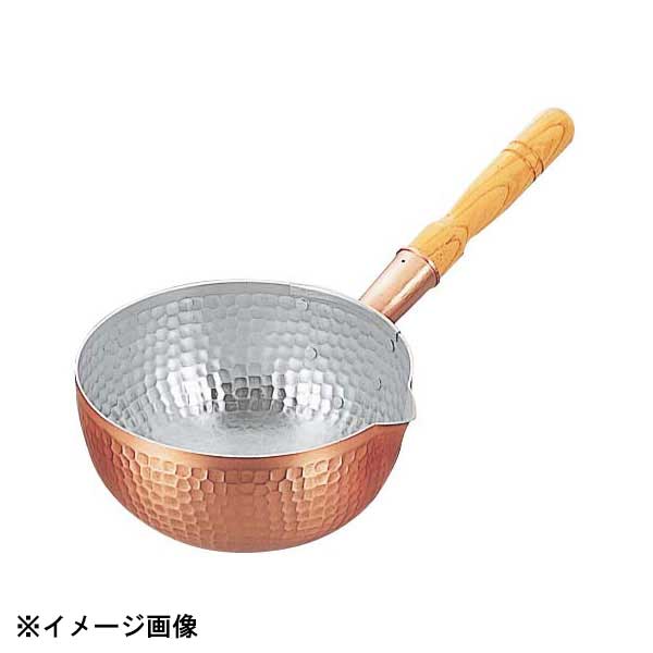 新品登場 銅 打出 片口坊主鍋(内面錫引有)30cm：ダイニングマート 雪平鍋