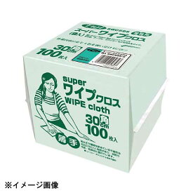 フジ スーパーワイプクロス 30cm角(100枚入)グリーン