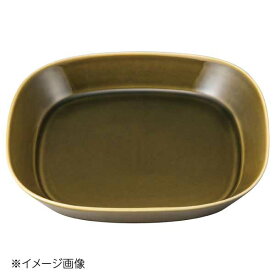 桐井陶器 モデルノ MODERNO Holiday 21.5cm深皿 オリーブ 876-2201