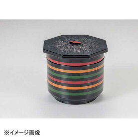 若泉漆器 江戸飯器 ロクロ内朱 2段 W-8-27