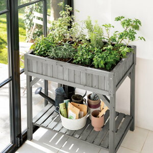 ハーブ用菜園プランター ベジトラグ 大型(8コマ) プランター 植木鉢 鉢カバー G86502 \レビューキャンペーン開催中/