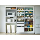 【最大7000円OFFクーポン 11月16日迄】 狭いキッチンでも広々使える引き戸式大型パントリーシリーズ スライド収納庫 板扉 幅118cm キッチンボード キッチン収納 586533